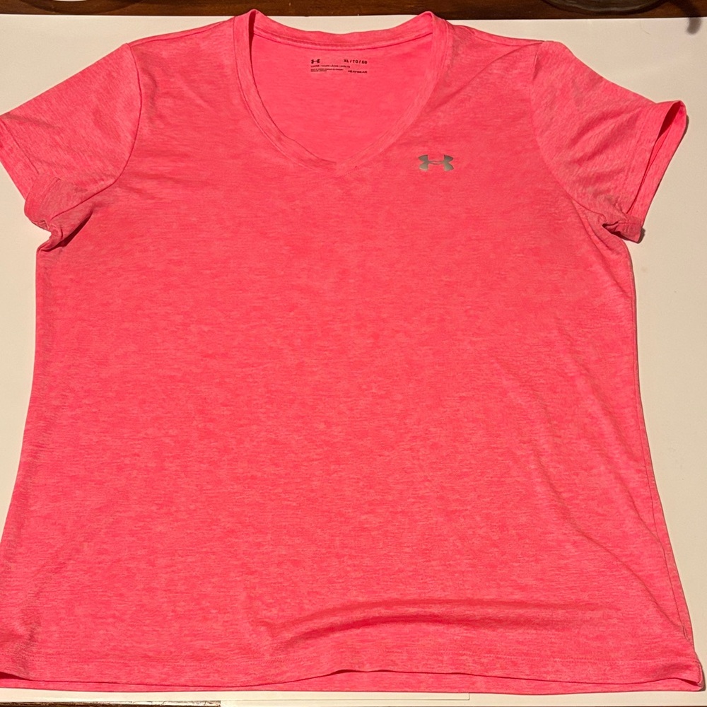 Under Armour Women's Bright Pink Short Sleeve Tee